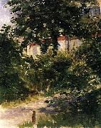 Edouard Manet Gartenweg in Rueil oil painting reproduction